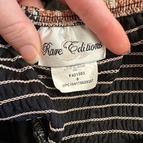 Rare Editions Girls Size 8 Dress Patchwork Floral Sundress Lined Boho Style - Picture 2 of 7